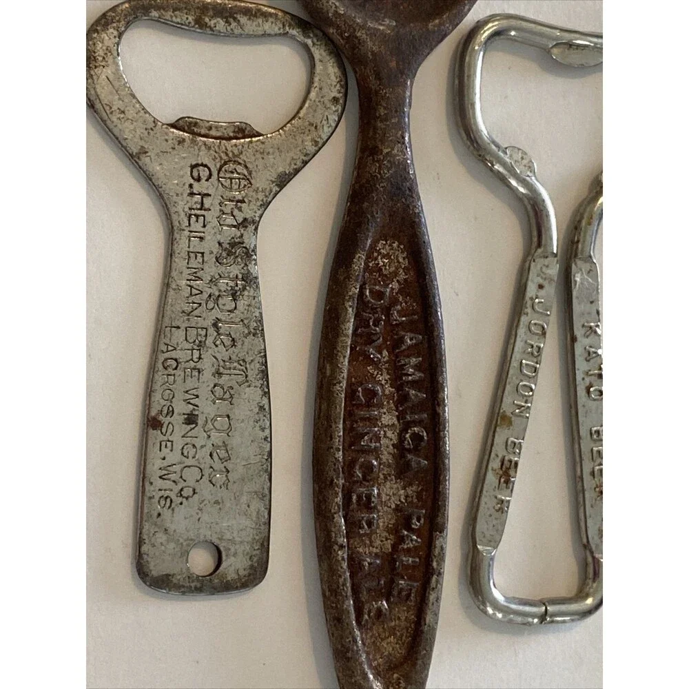 Vintage Bottle Opener Lot Advertise Jamaica Pale Kato Heileman Pabst Church Key
